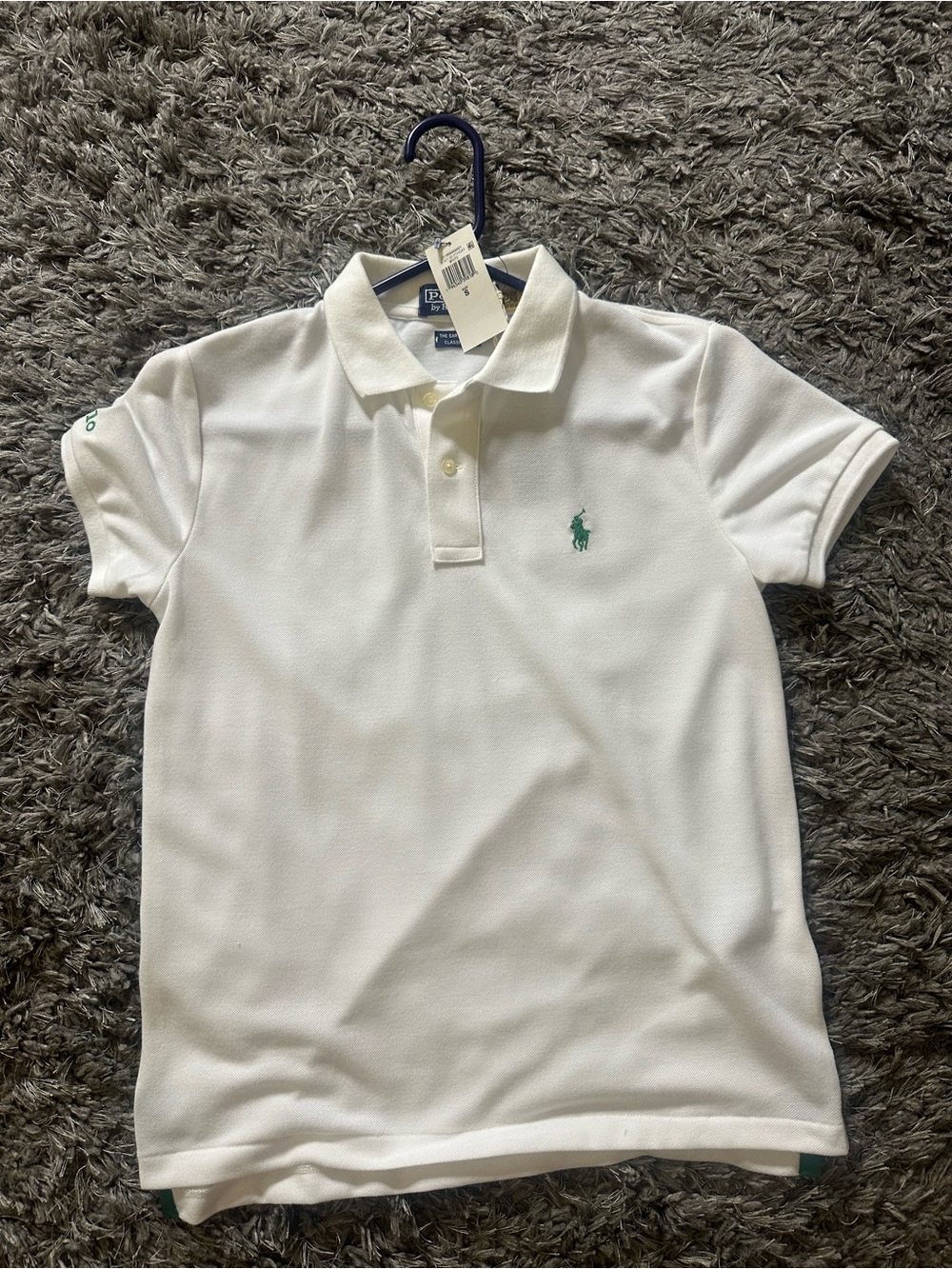 Polo by Ralph Lauren White Women’s Pique Polo with Green Pony